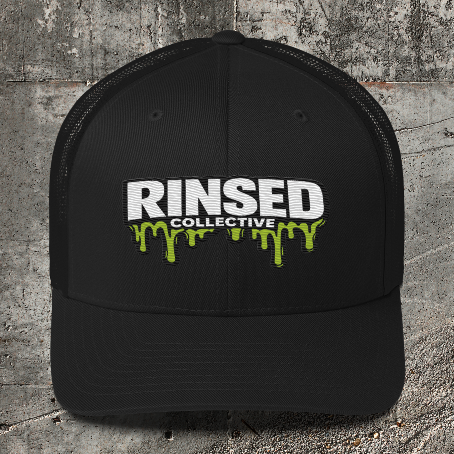 Classic Green Slime Logo – Embroidered Trucker Hat